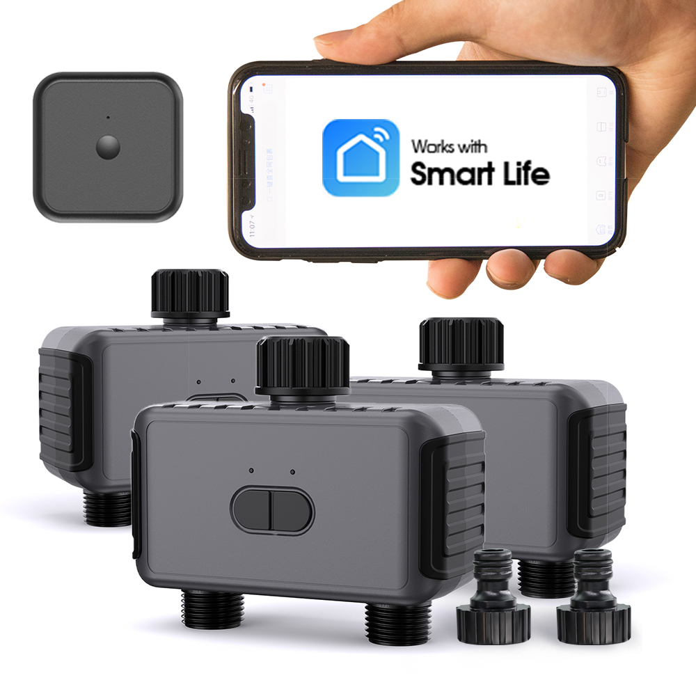 Wifi Water Timer Hose Faucet Smart - WiFi Bluetooth compatibile 2 uscite Timer