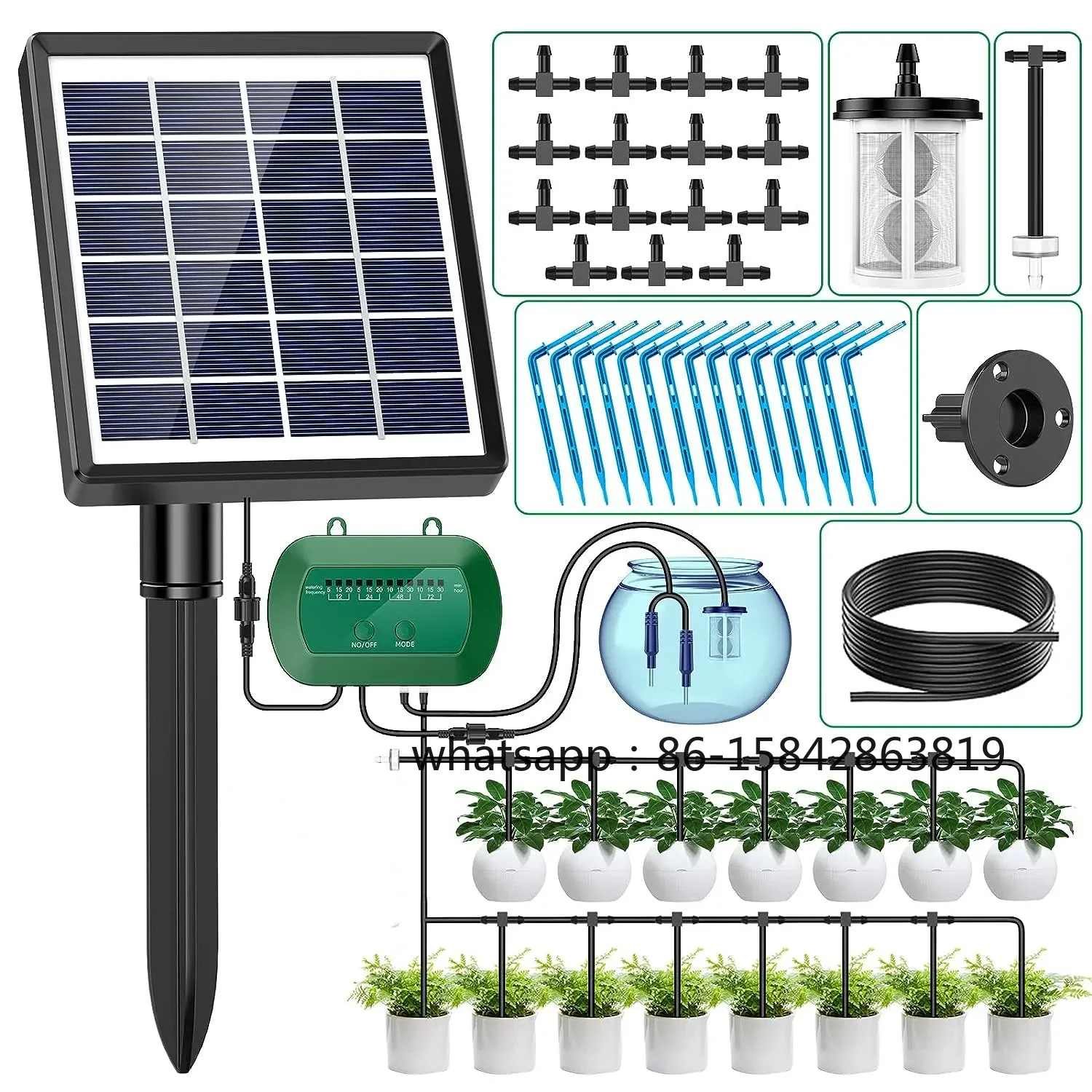Solar Drip Irrigation Kit Garden - Kit di controllo per serra da