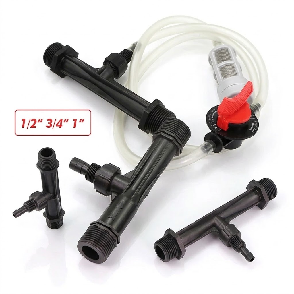 Fertilizer Injector Venturi 3/4 Inch - Kit Iniettore di Fertilizzante Venturi 1/2