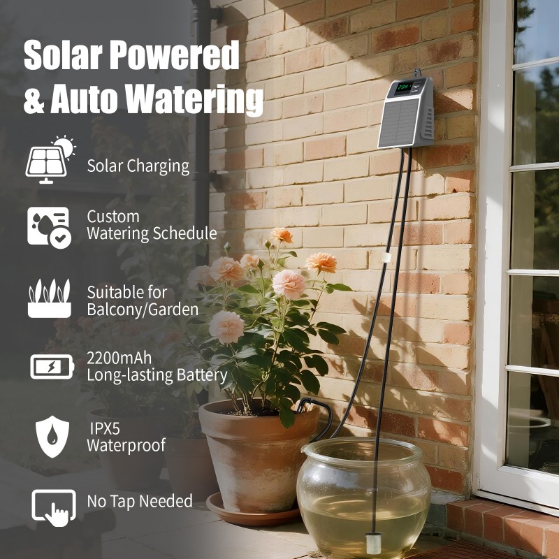 Solar Drip Irrigation Kit Garden - A03F-Kit di irrigazione automatica a goccia