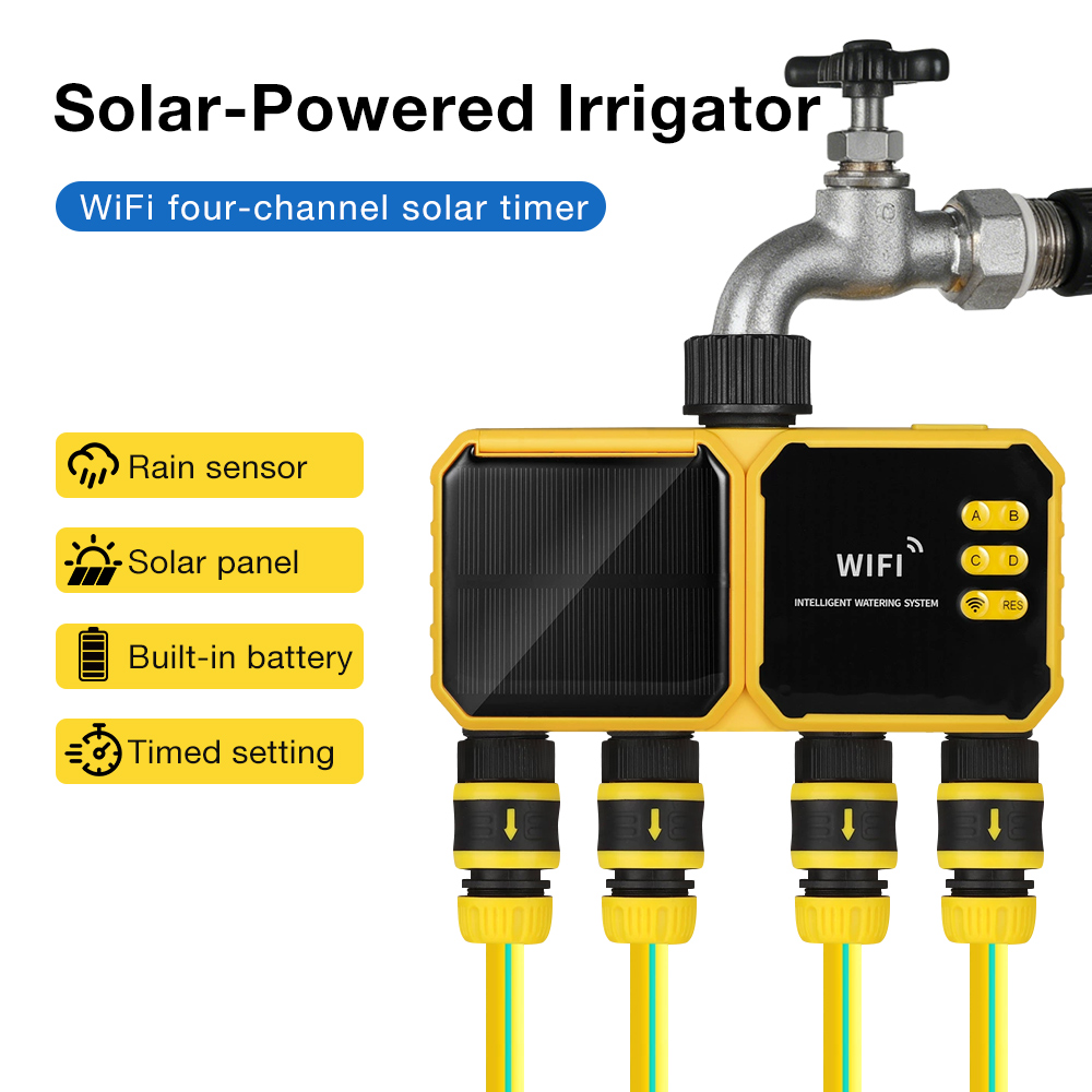 Wifi Water Timer Hose Faucet Smart - Sistema di irrigazione solare WiFi intelligente