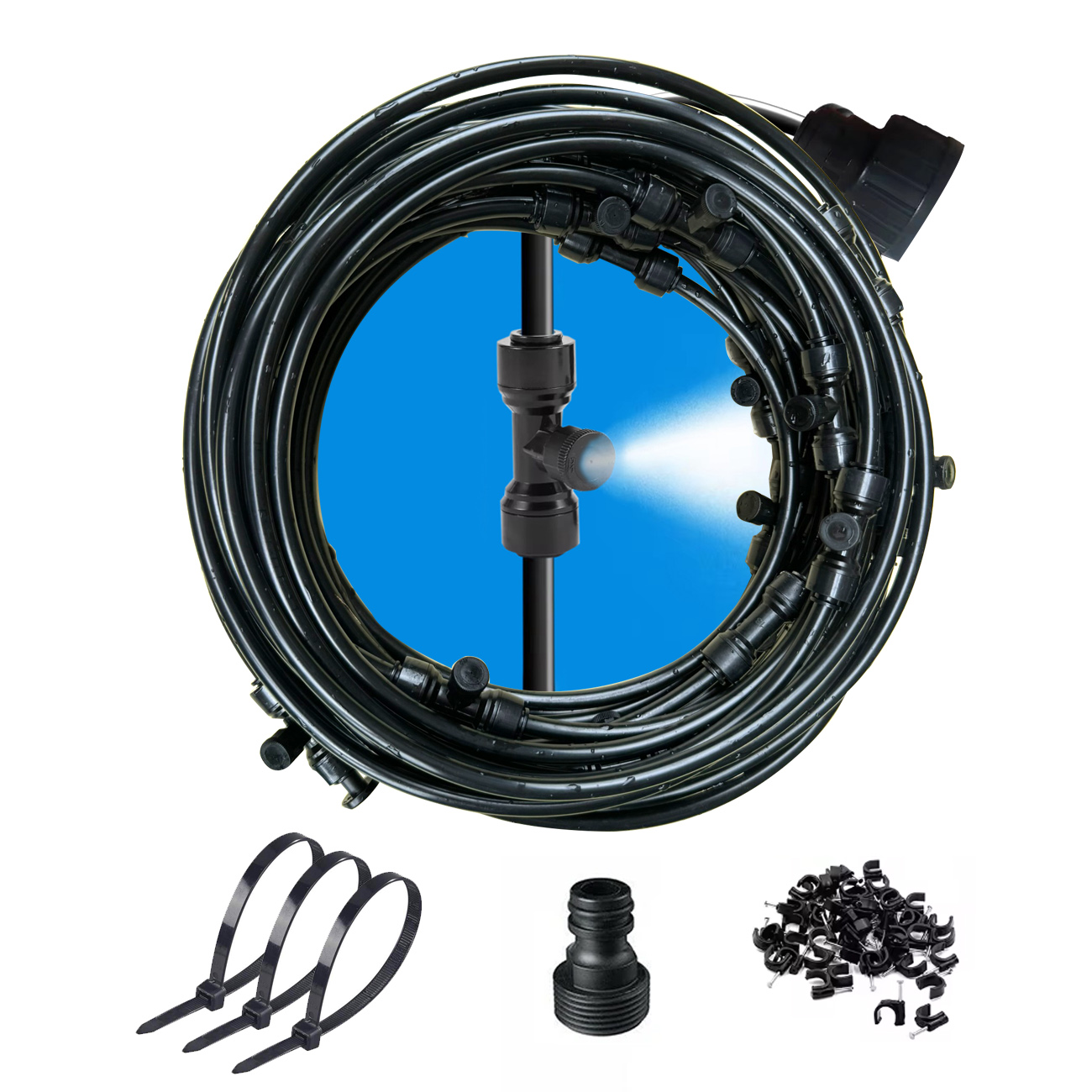 Mist Cooling System Outdoor Patio 15M - Sistema di nebulizzazione per patio con