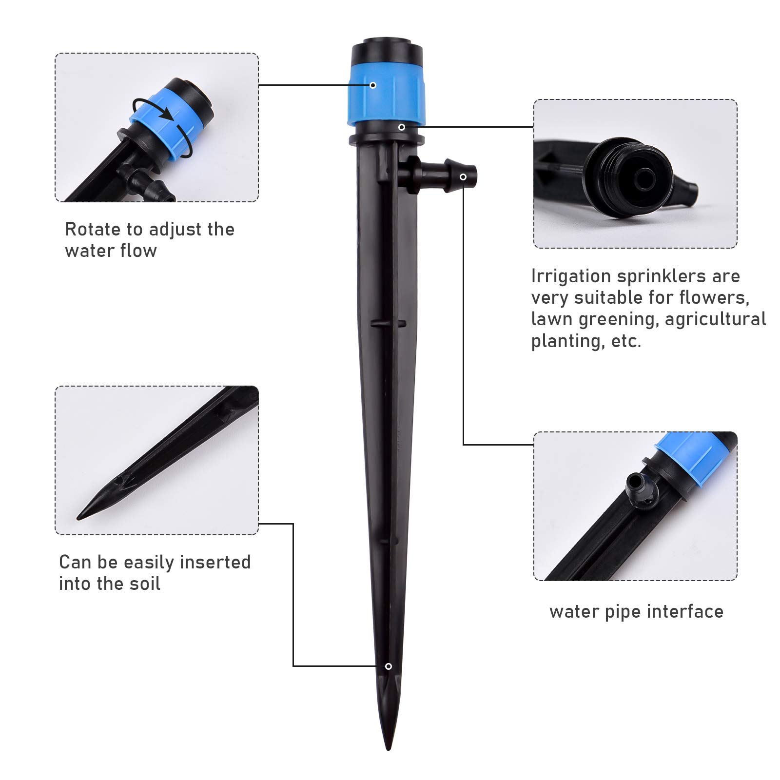 30 pezzi di gocciolatori per i - Drip Emitters Adjustable 360 Micro recensione e prezzo