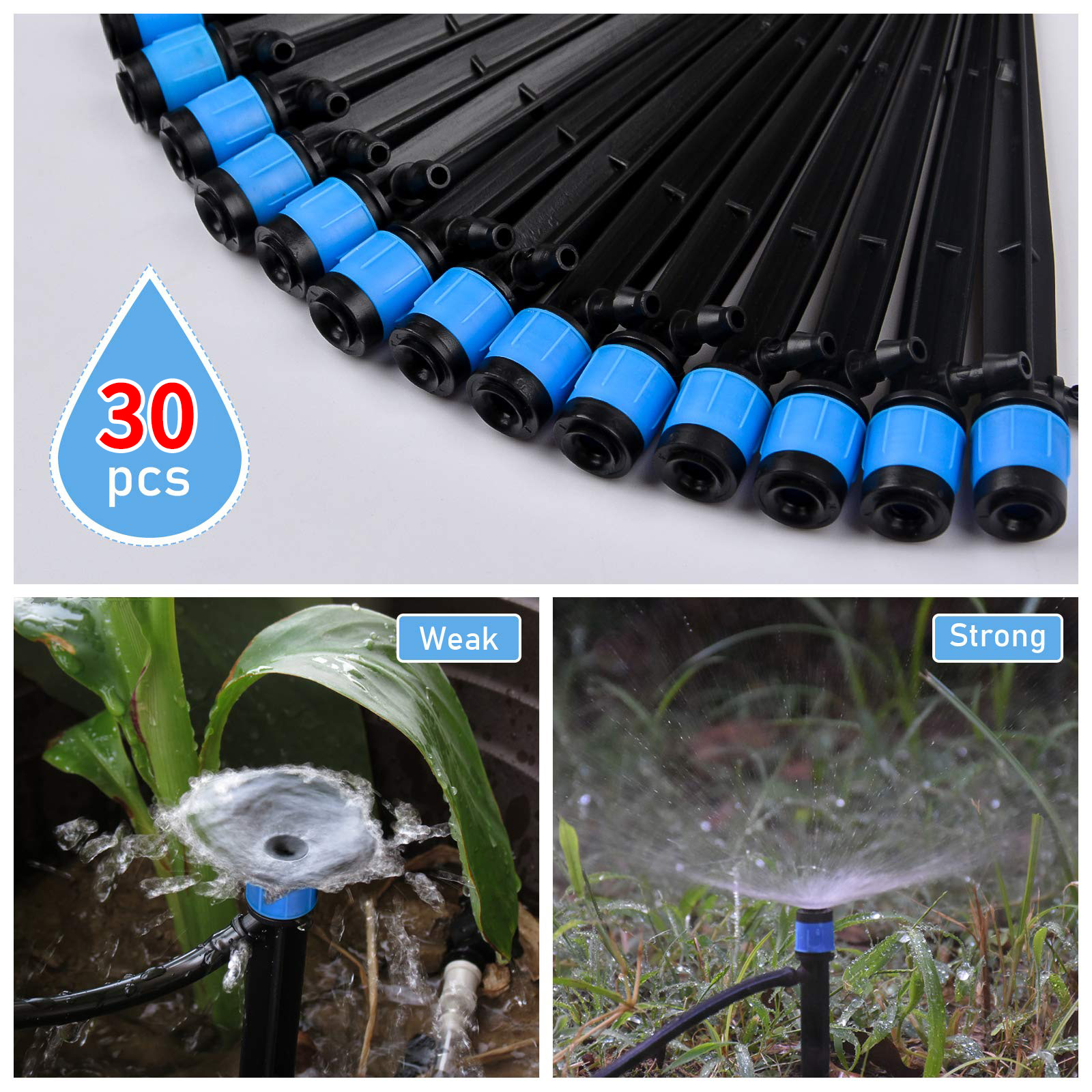 30 pezzi di gocciolatori per i - Drip Emitters Adjustable 360 Micro recensione e prezzo