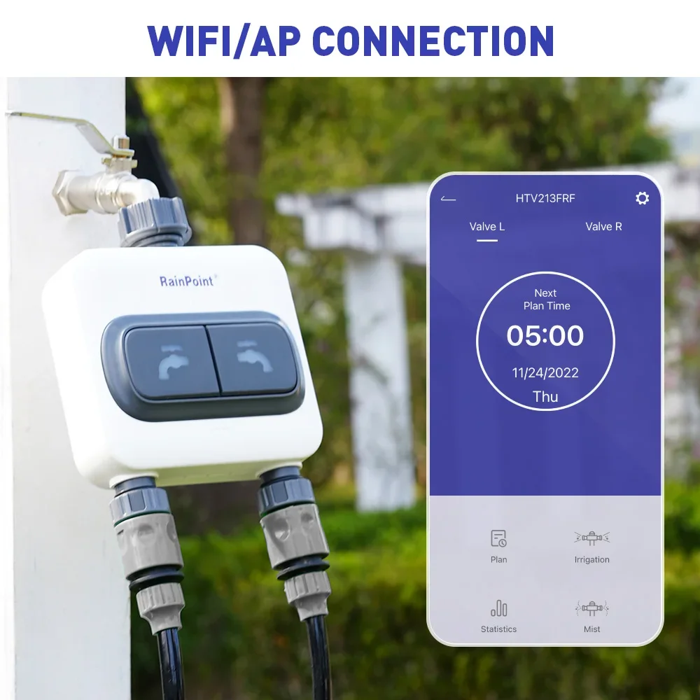 RAINPOINT Wi-Fi Timer per Irri - Wifi Water Timer Hose Faucet Smart recensione e prezzo