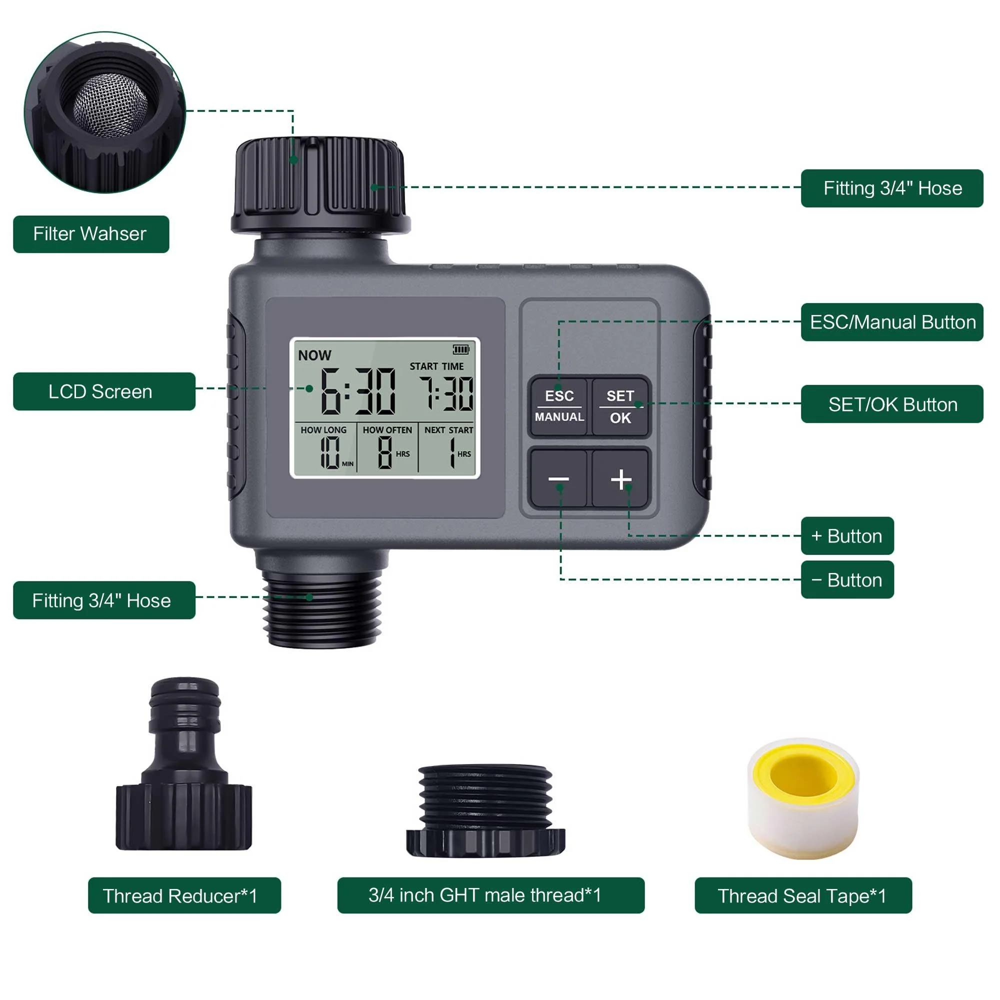 Programmatore Digitale Intelli - Rain Sensor For Irrigation Timer recensione e prezzo