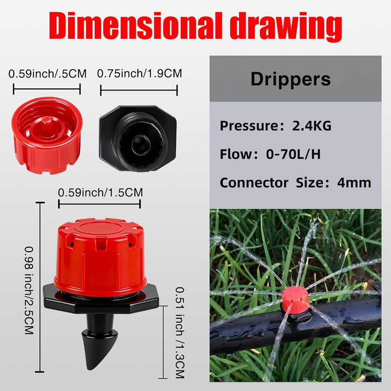 Irrigatori a Goccia Regolabili - Drip Emitters Adjustable 360 Micro recensione e prezzo