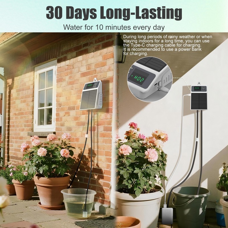 Sistema di irrigazione intelli - Solar Drip Irrigation Kit Garden recensione e prezzo