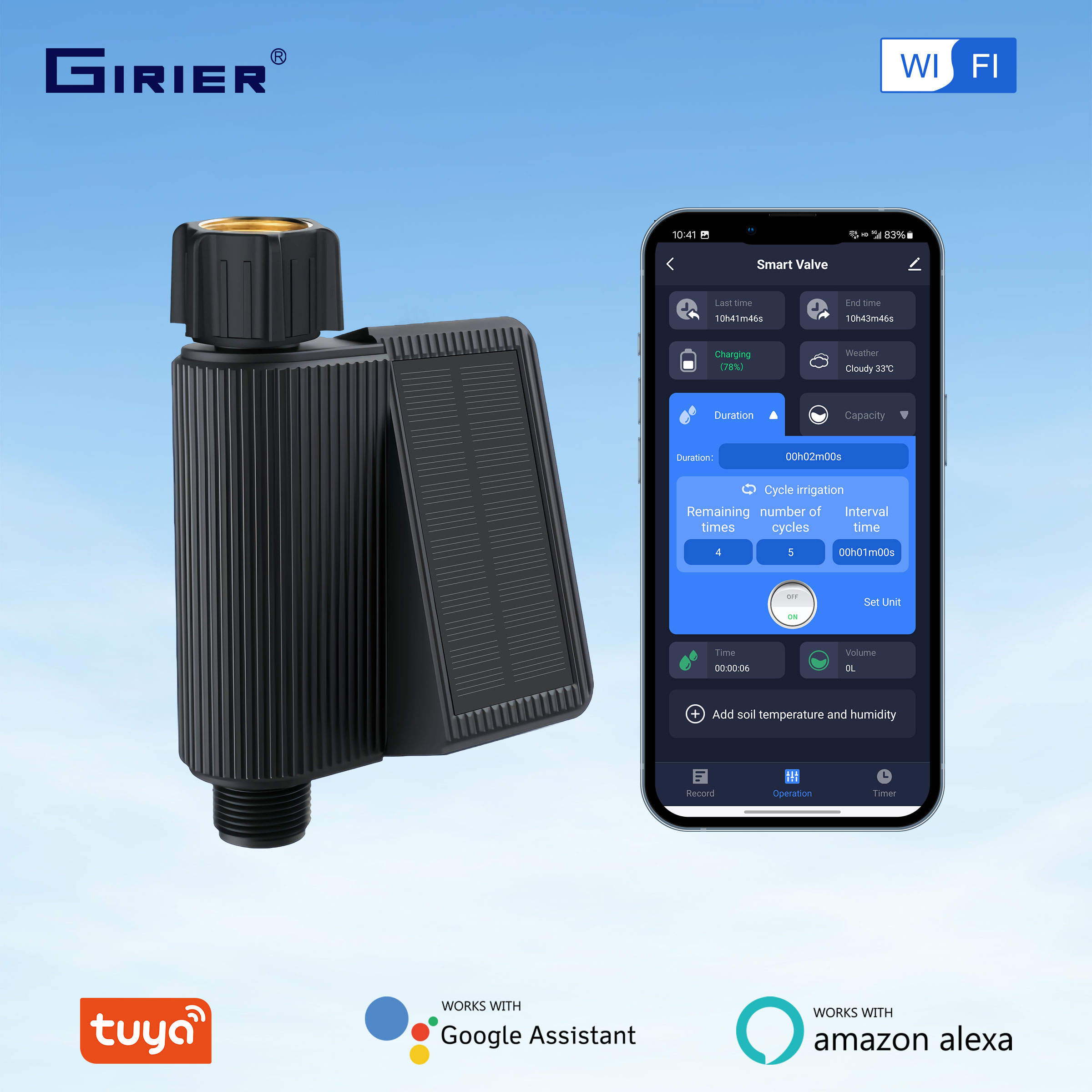 GIRIER Tuya Smart Water Timer  - Wifi Water Timer Hose Faucet Smart recensione e prezzo