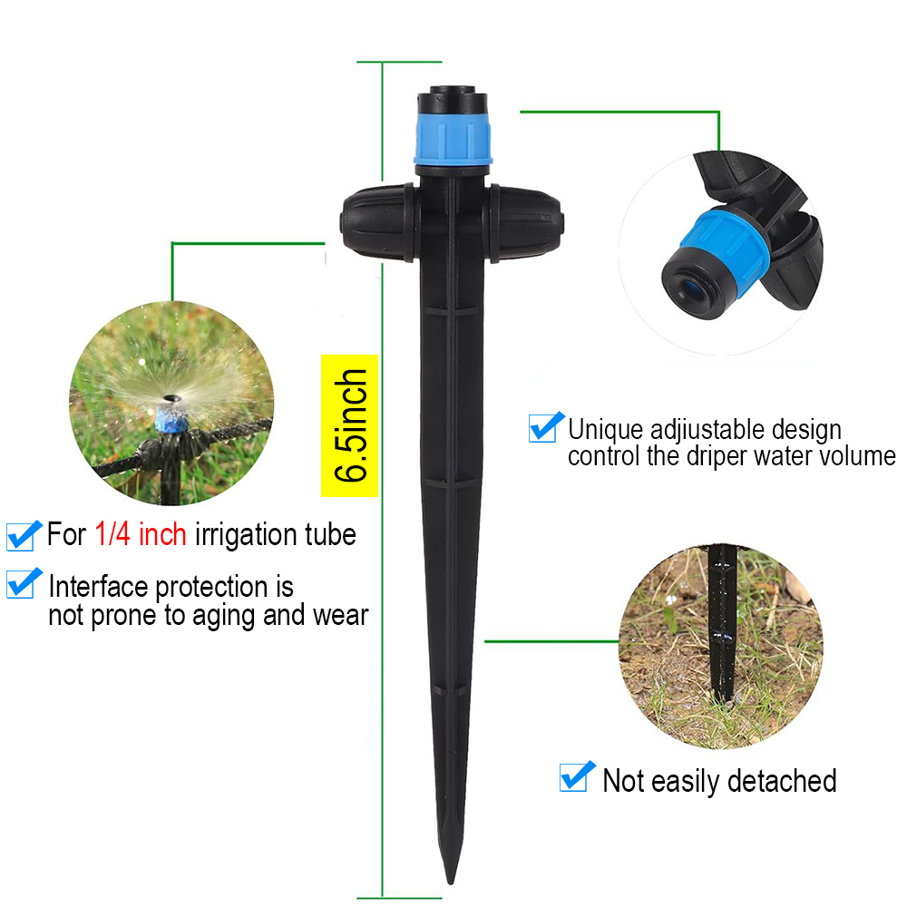 Irrigatore a picchetto regolab - Drip Emitters Adjustable 360 Micro recensione e prezzo