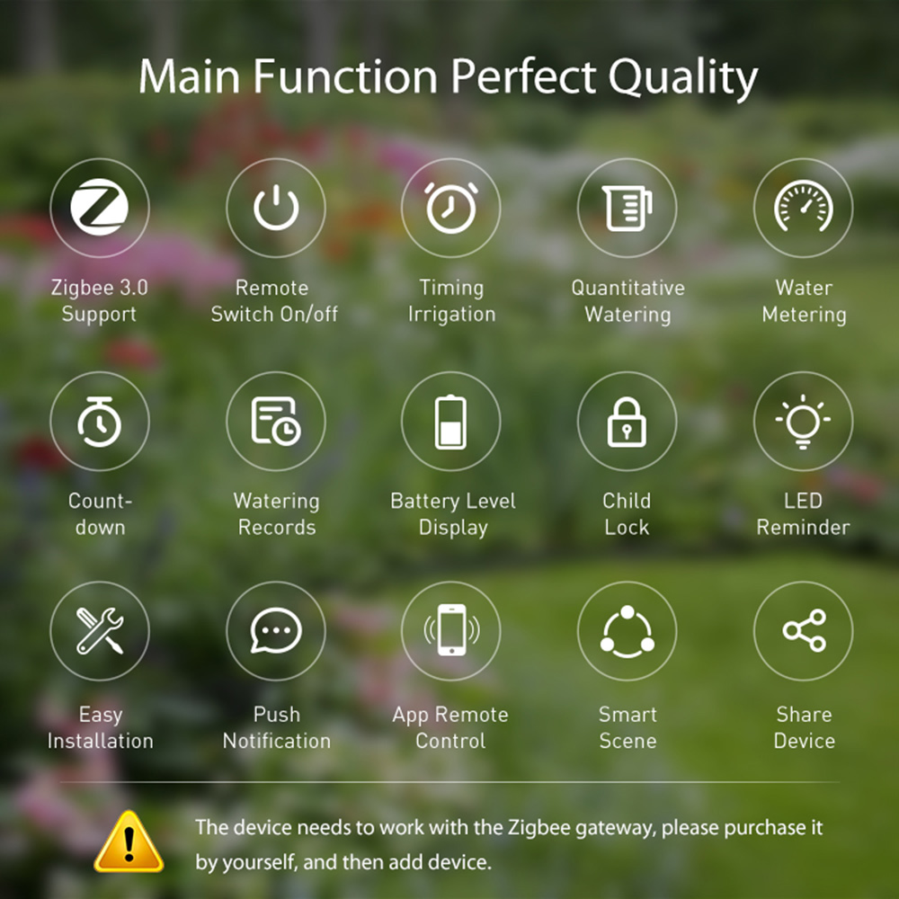 Zigbee Tuya timer per l'acqua  - Tuya Zigbee Garden Irrigation Controller recensione e prezzo