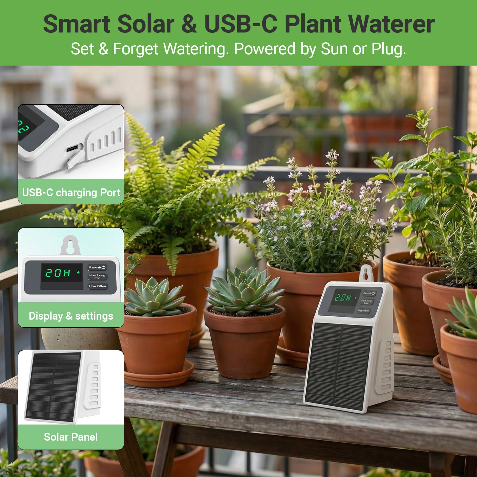 Sistema di irrigazione solare  - Solar Drip Irrigation Kit Garden recensione e prezzo