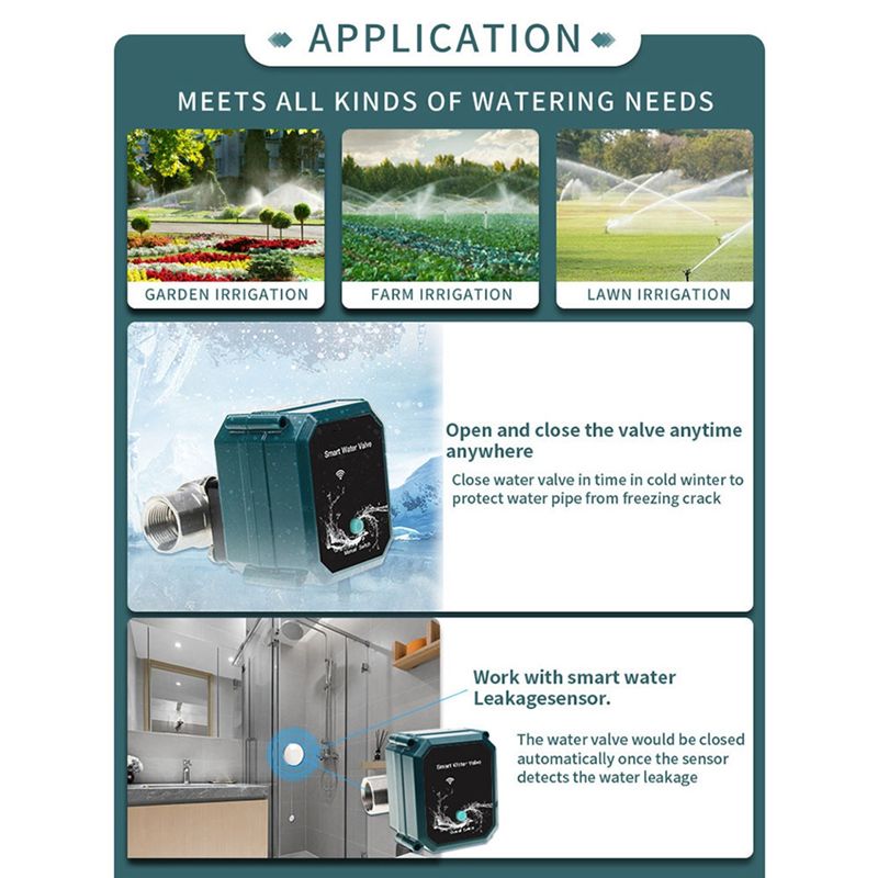 Valvola a sfera elettrica moto - Tuya Zigbee Garden Irrigation Controller recensione e prezzo