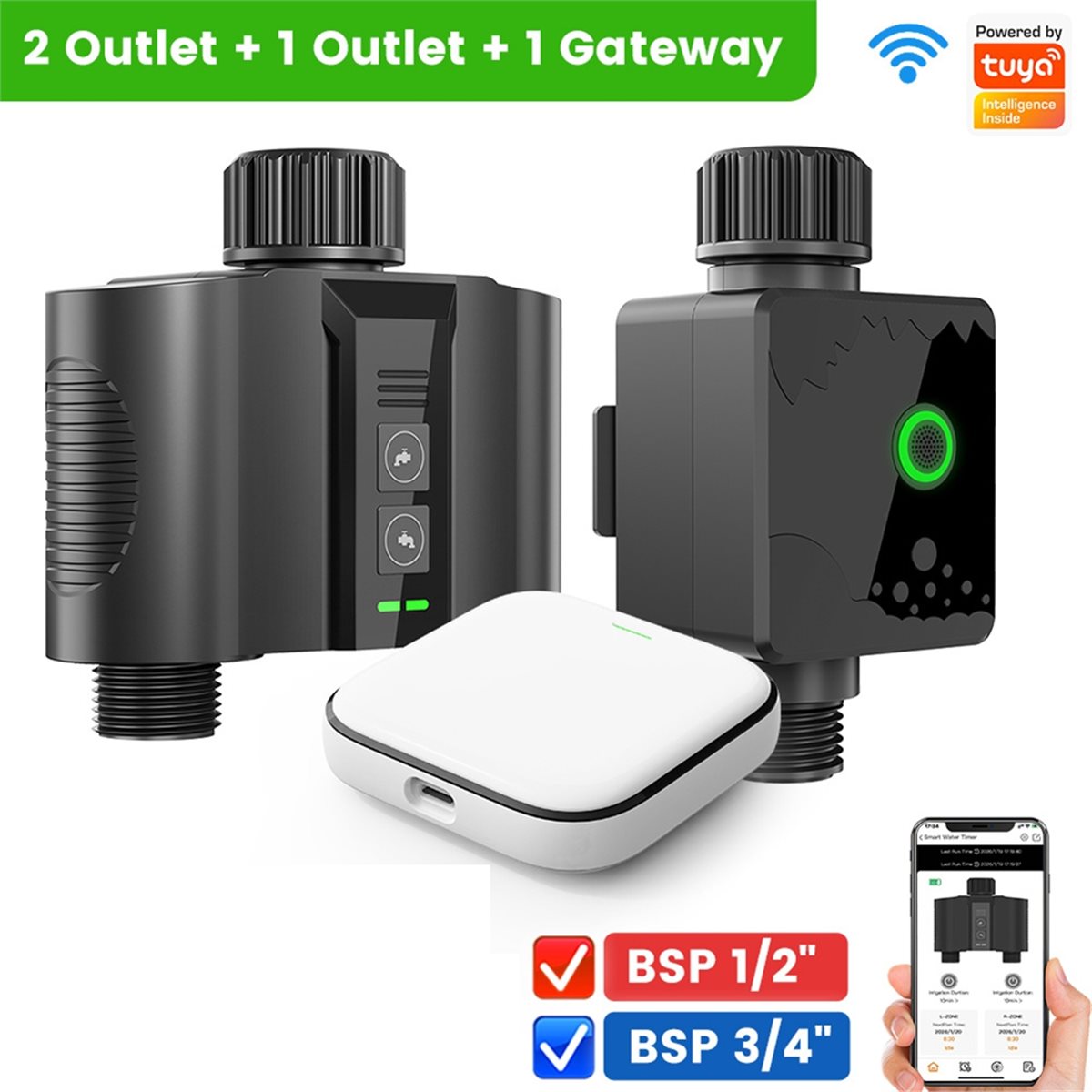 Y17A 1 Set Timer WiFi per Irri - Wifi Water Timer Hose Faucet Smart recensione e prezzo