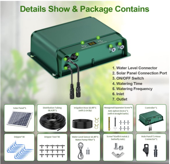 Prodotto di Punta: Kit di Irri - Solar Drip Irrigation Kit Garden recensione e prezzo