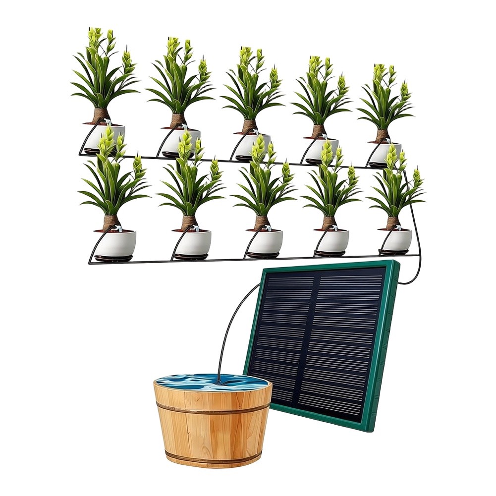 Affidabile Kit di Irrigazione  - Solar Drip Irrigation Kit Garden recensione e prezzo