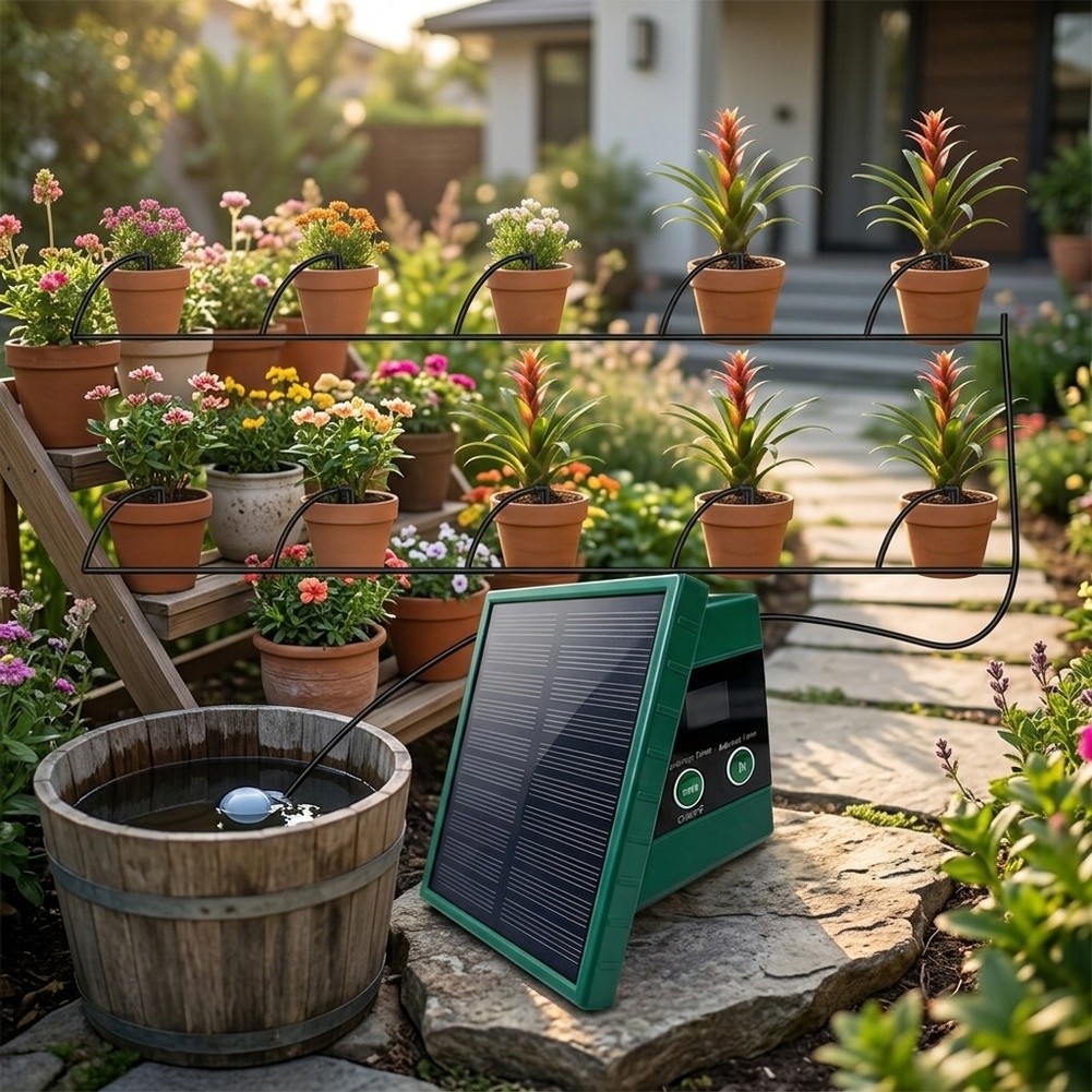 Affidabile Kit di Irrigazione  - Solar Drip Irrigation Kit Garden recensione e prezzo